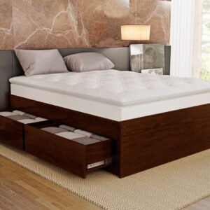 Cama box King libanesa castanho