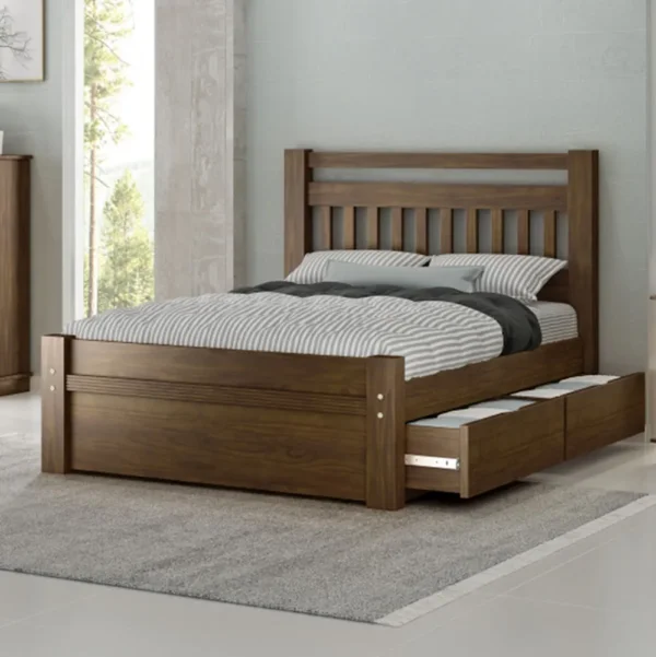 cama de casal orleans 2 gavetas