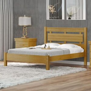 Cama Moderna de Casal Fênix Imbuia