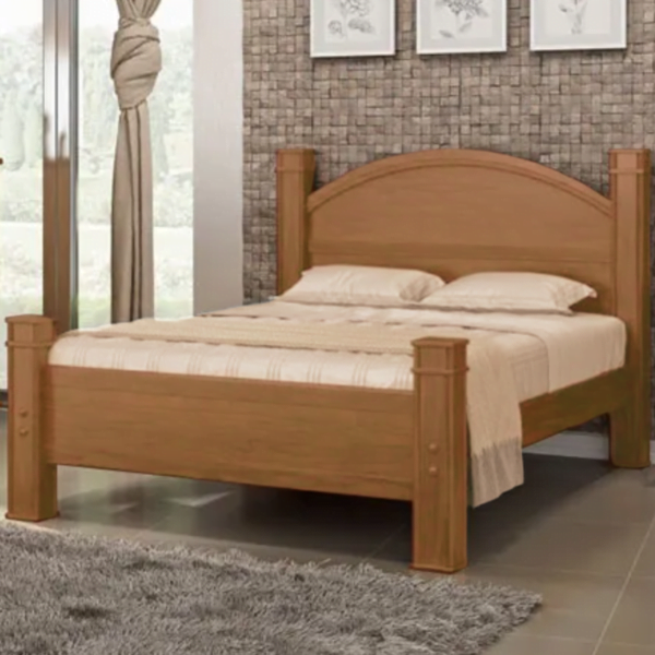 Cama de Casal Queen Size Itália Imbuia